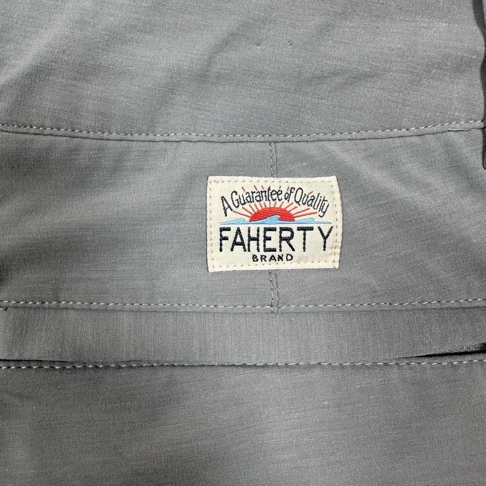 Faherty Shorts Men's Size 34 Gray All Day Hybrid Drawstring Beach Golf Outdoor